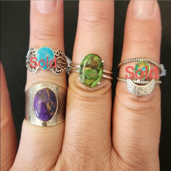 NEW Size 8.5 Genuine Sterling Silver Rings - Picture 8 of 8